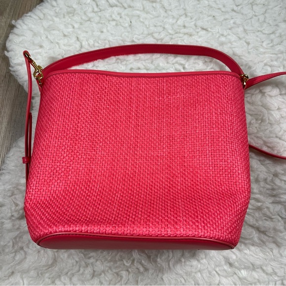 NEW Veronica Beard raffia bucket bag - Picture 5 of 10